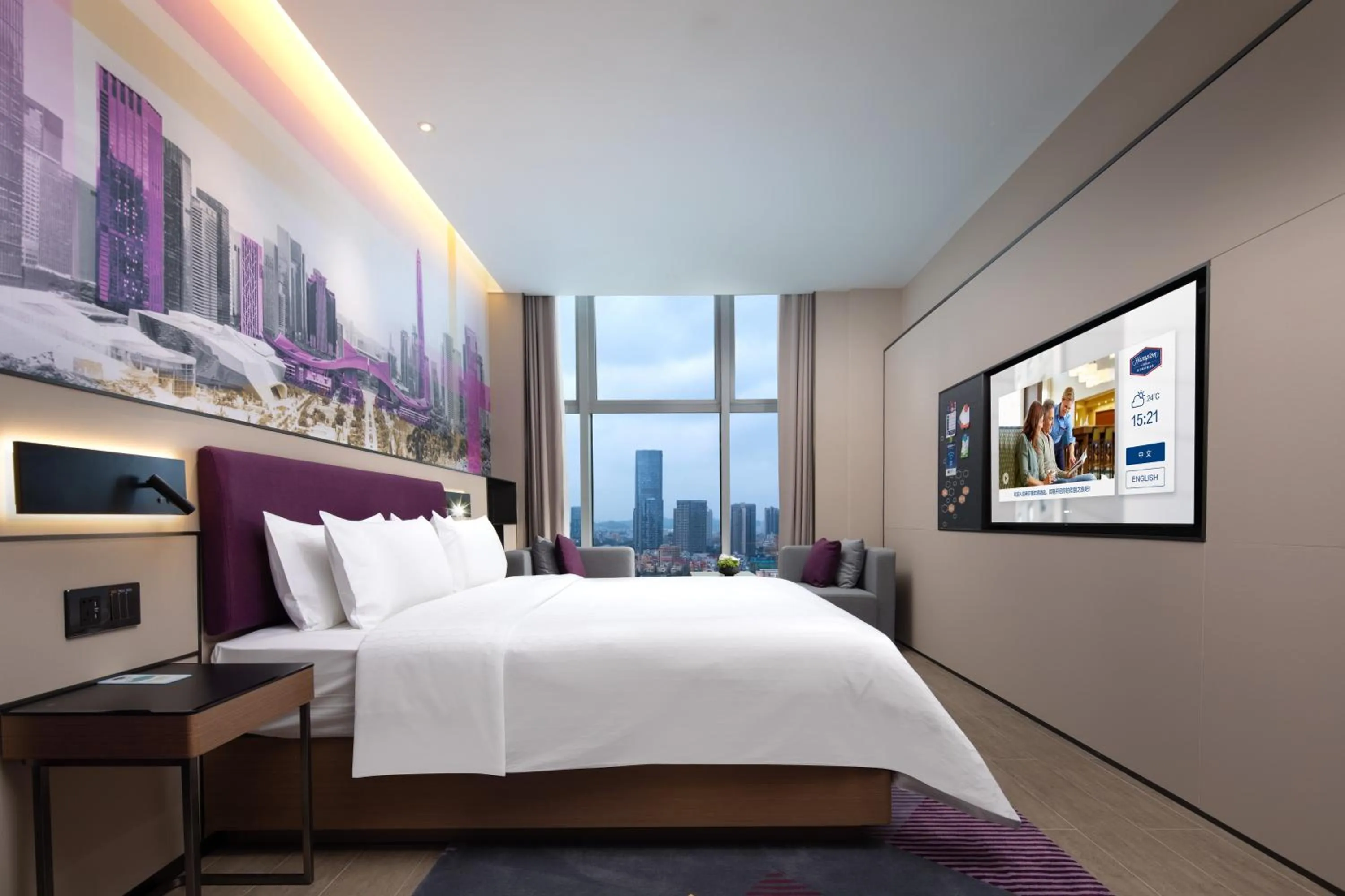 Bed in Hampton by Hilton Shenzhen Longgang Yonghu