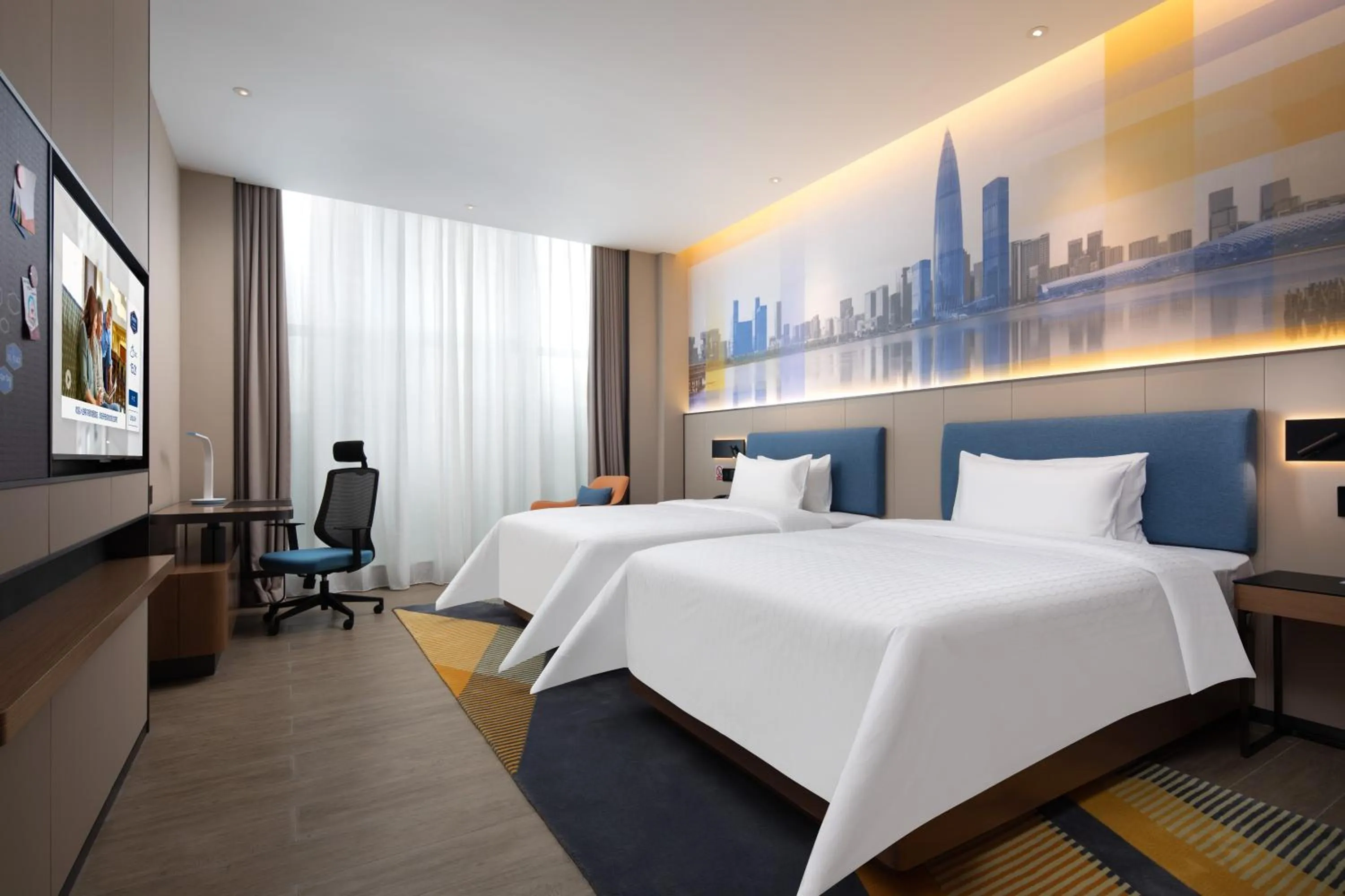 Bed in Hampton by Hilton Shenzhen Longgang Yonghu