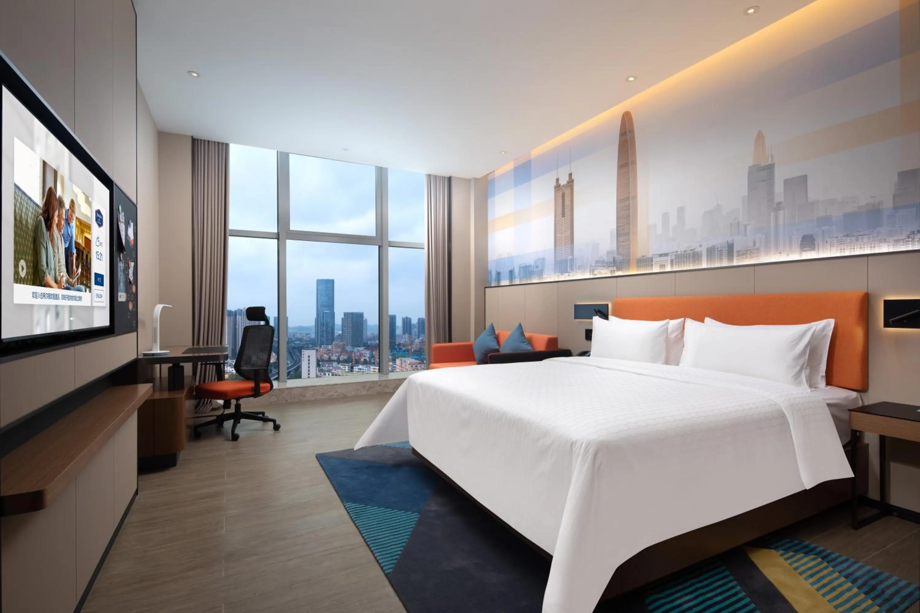 Bed in Hampton by Hilton Shenzhen Longgang Yonghu