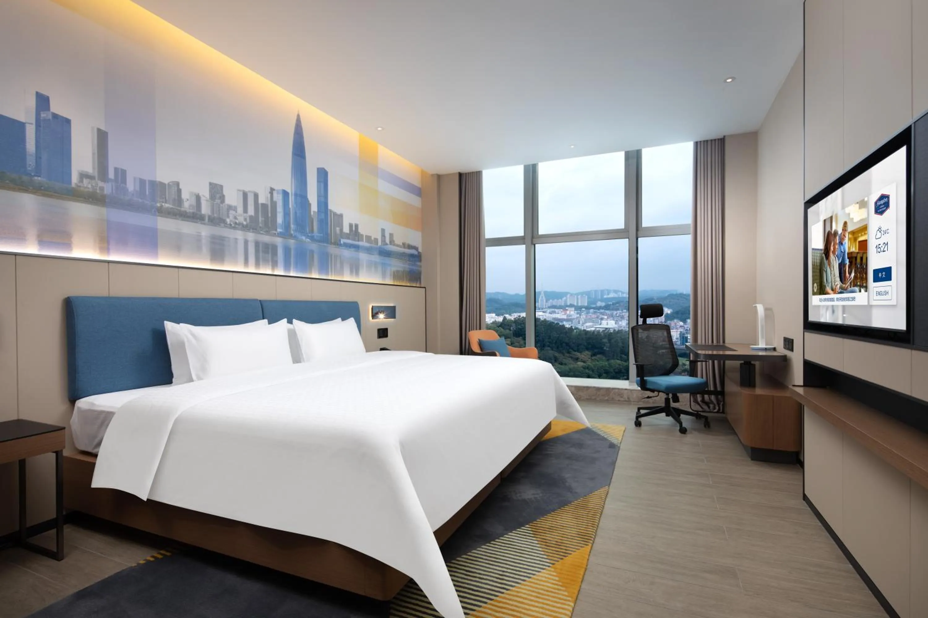 Bed in Hampton by Hilton Shenzhen Longgang Yonghu
