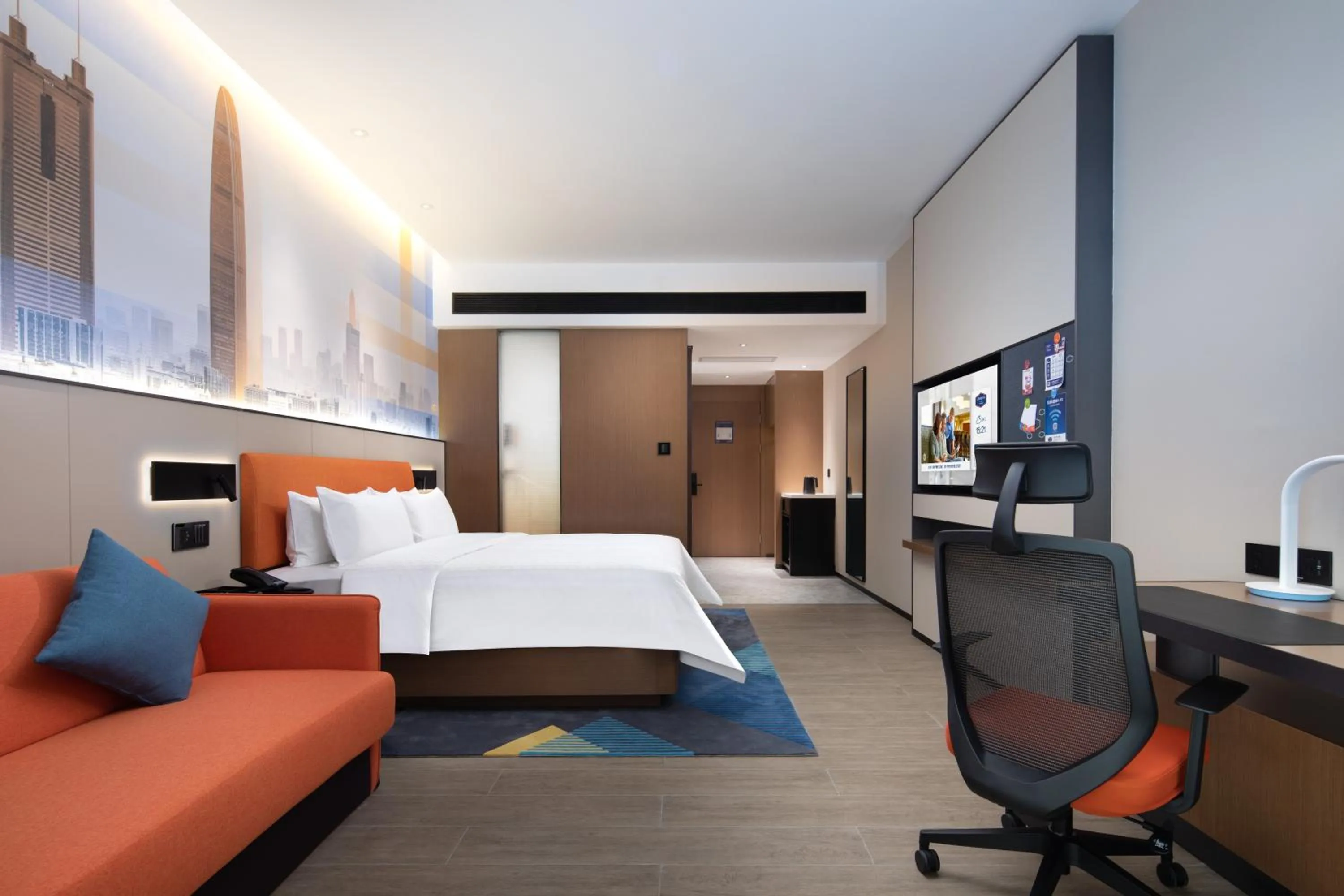 Bed in Hampton by Hilton Shenzhen Longgang Yonghu
