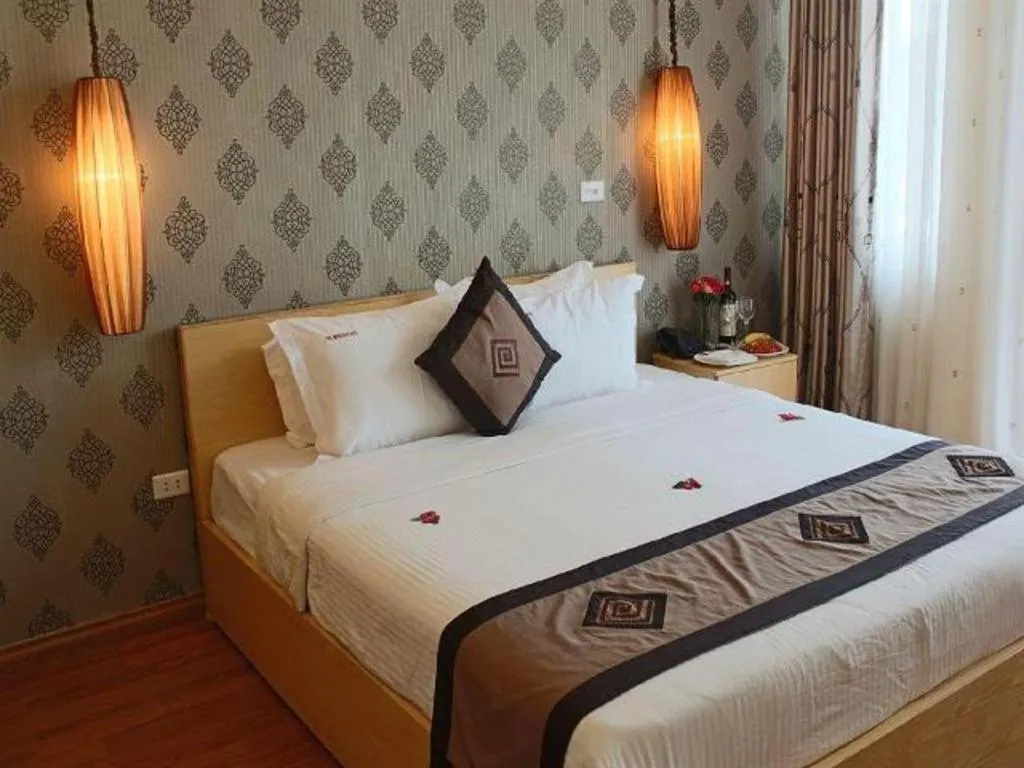 Bed in Hanoi Impressive Hotel