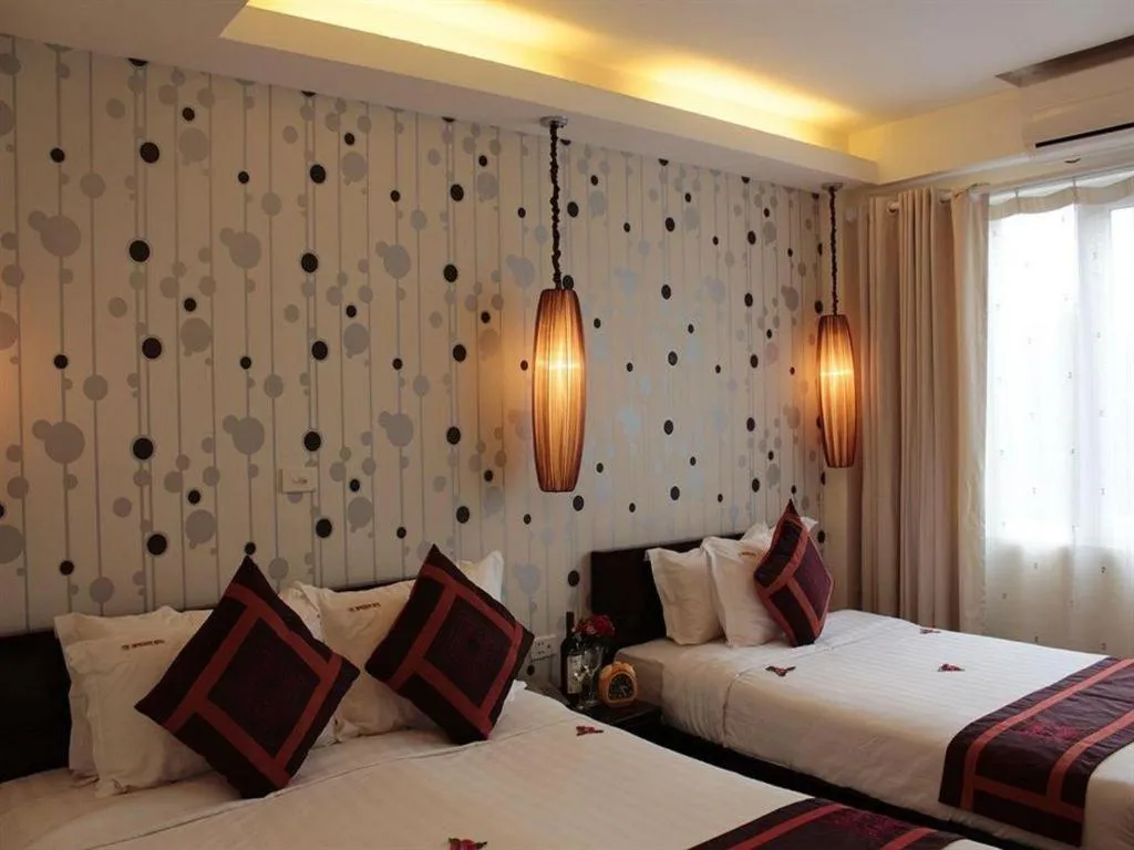 Bed in Hanoi Impressive Hotel