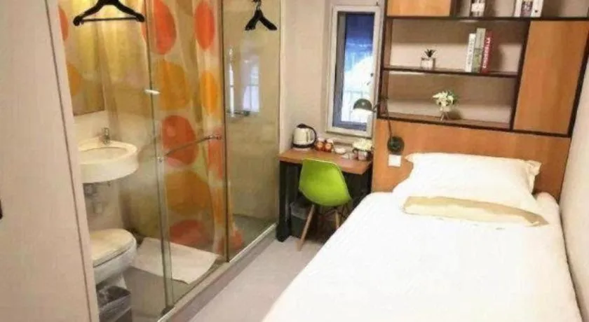 Bed in Jinjiang Inn Style Ningbo Railway Station