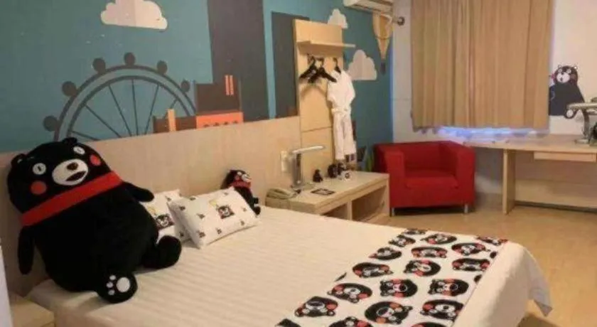 Bed in Jinjiang Inn Qingdao Hangzhou Rd.