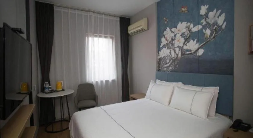 Bed in Jinjiang Inn Tianjin Station Jinwan Square