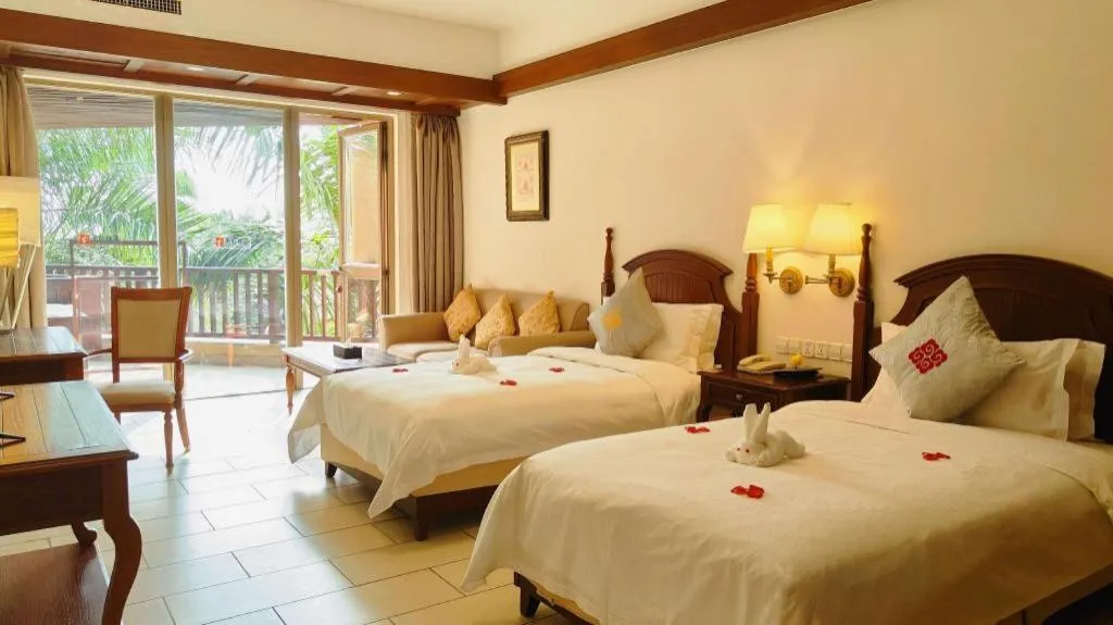 Bed in Timton Fuhe Hotel Sanya