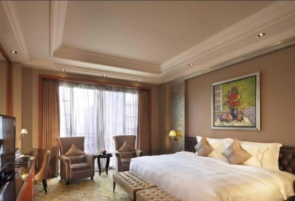 Bed in Chateau StarRiver Guangzhou Peninsula