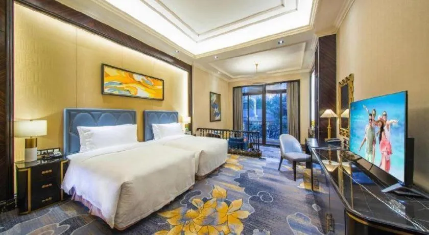 Bed in Chateau StarRiver Guangzhou Peninsula