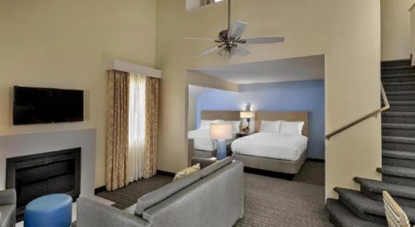 Bed in Sonesta ES Suites Ann Arbor