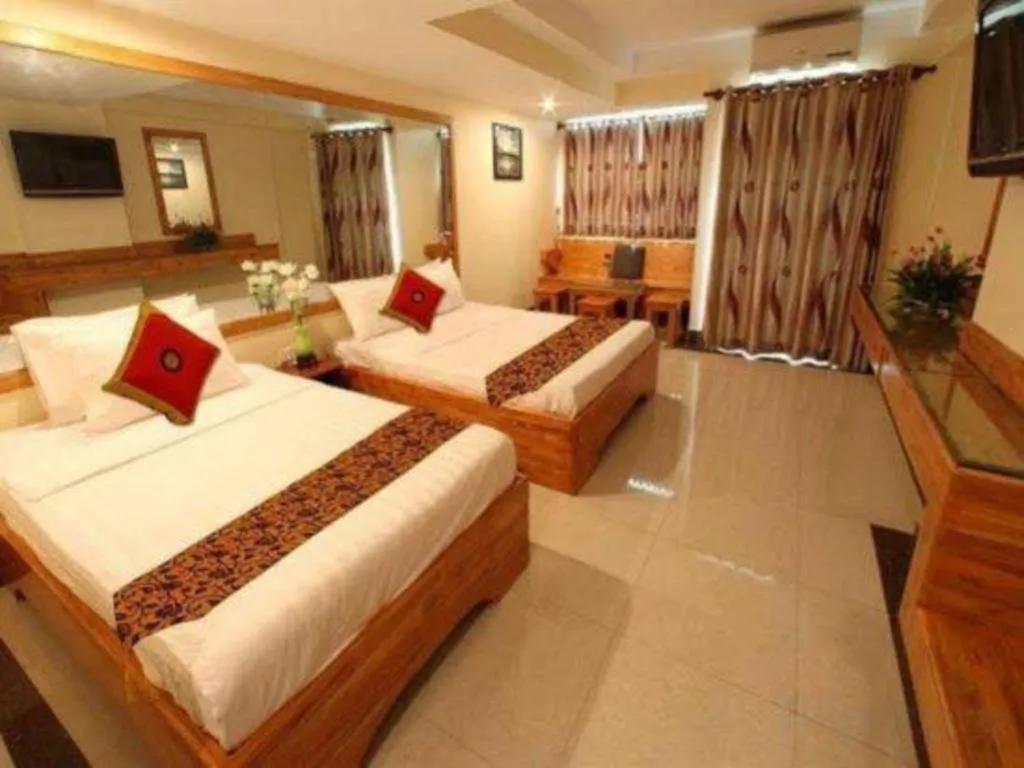 Bed in Lucky Star Hotel
