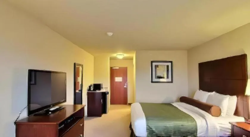 Bed in AmericInn by Wyndham Oshkosh