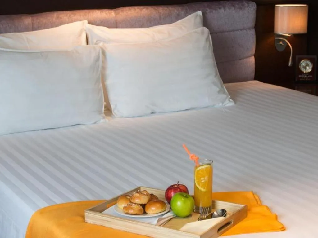 Bed in Grand Silverland Hotel