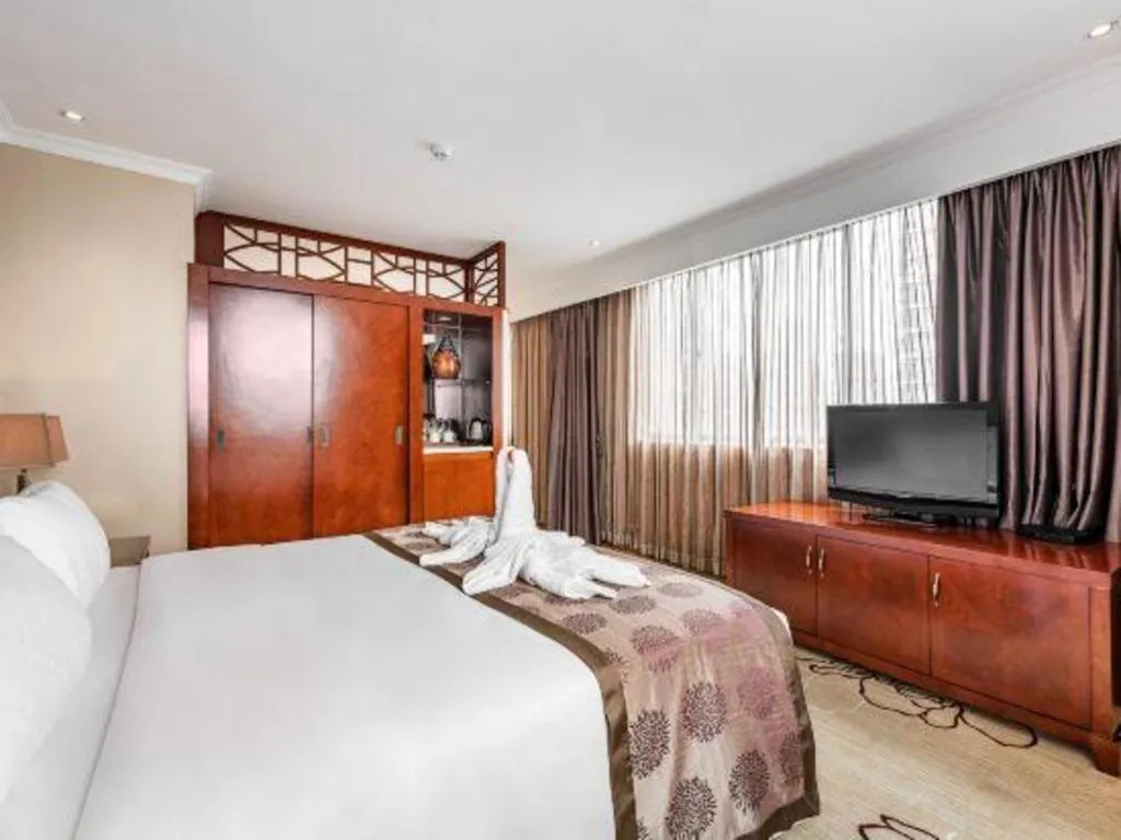 Bed in Chongqing River Romance Hotel