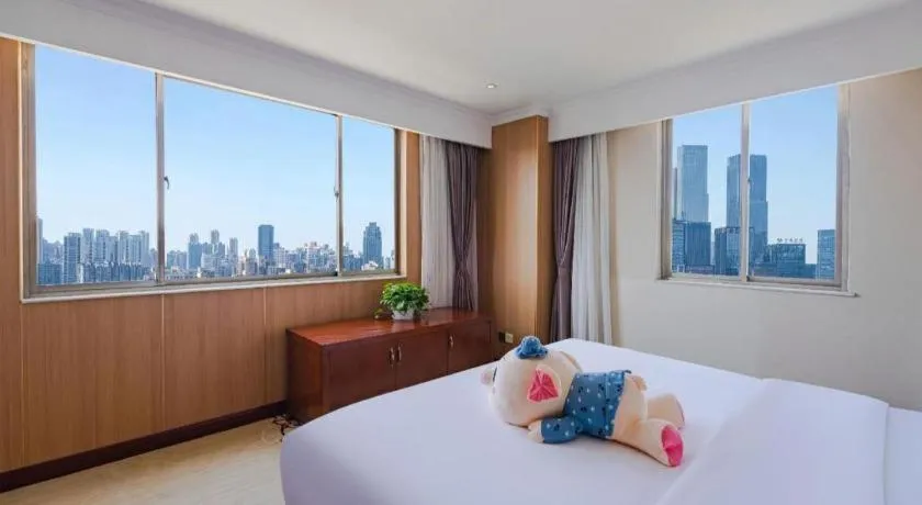 Bed in Chongqing River Romance Hotel