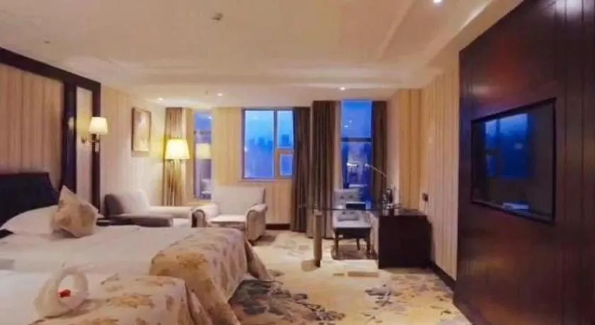 Bed in Chongqing River Romance Hotel