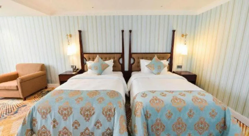 Bed in Chongqing River Romance Hotel