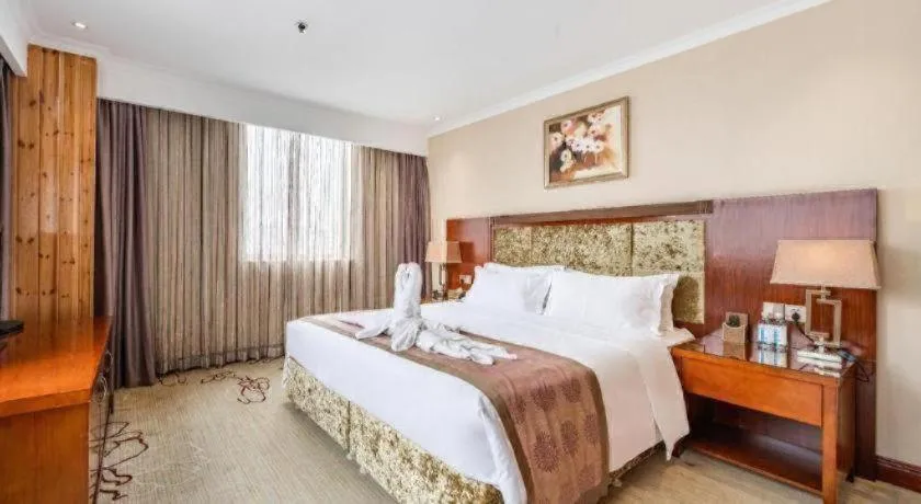 Bed in Chongqing River Romance Hotel