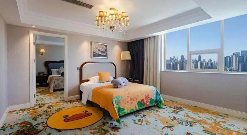 Bed in Chongqing River Romance Hotel