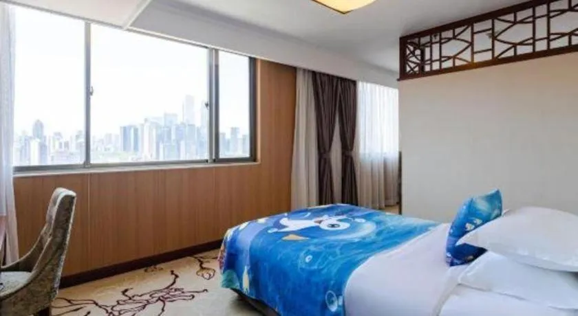 Bed in Chongqing River Romance Hotel