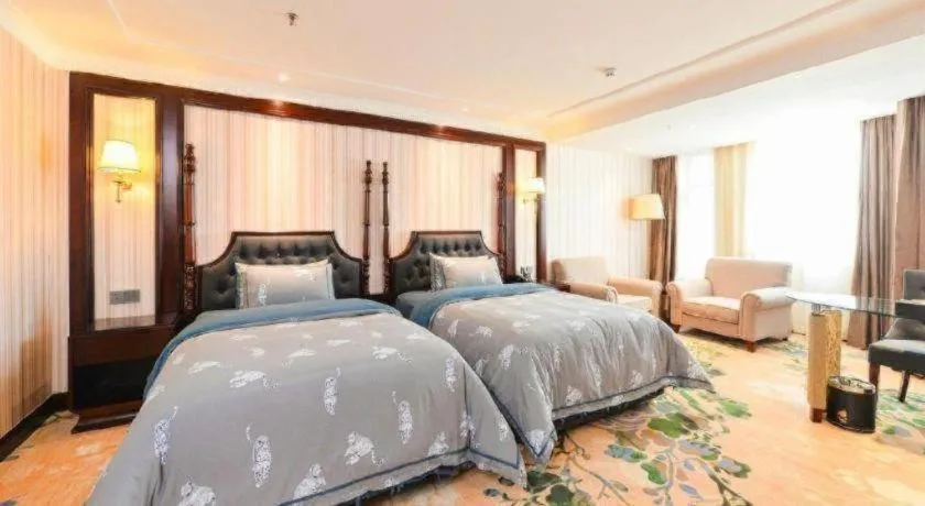 Bed in Chongqing River Romance Hotel