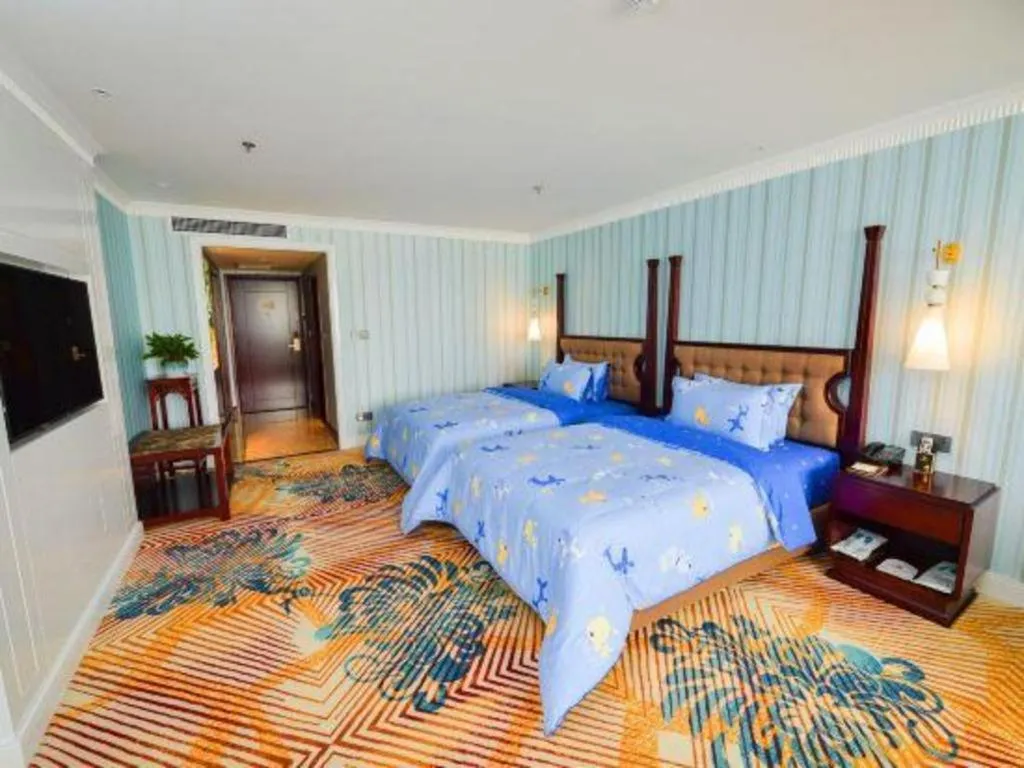 Bed in Chongqing River Romance Hotel