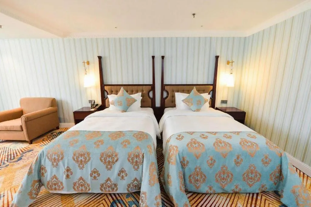 Bed in Chongqing River Romance Hotel