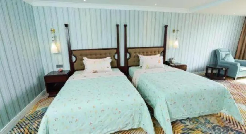 Bed in Chongqing River Romance Hotel