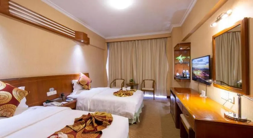 Bed in Yichang Three Gorges Project Hotel