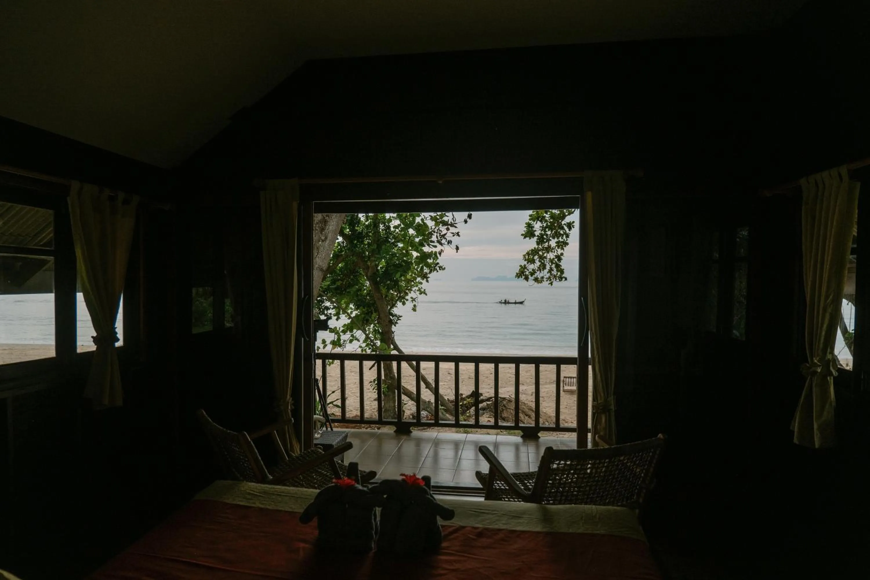 Balcony/Terrace in JOY Bungalow Resort and Restaurant