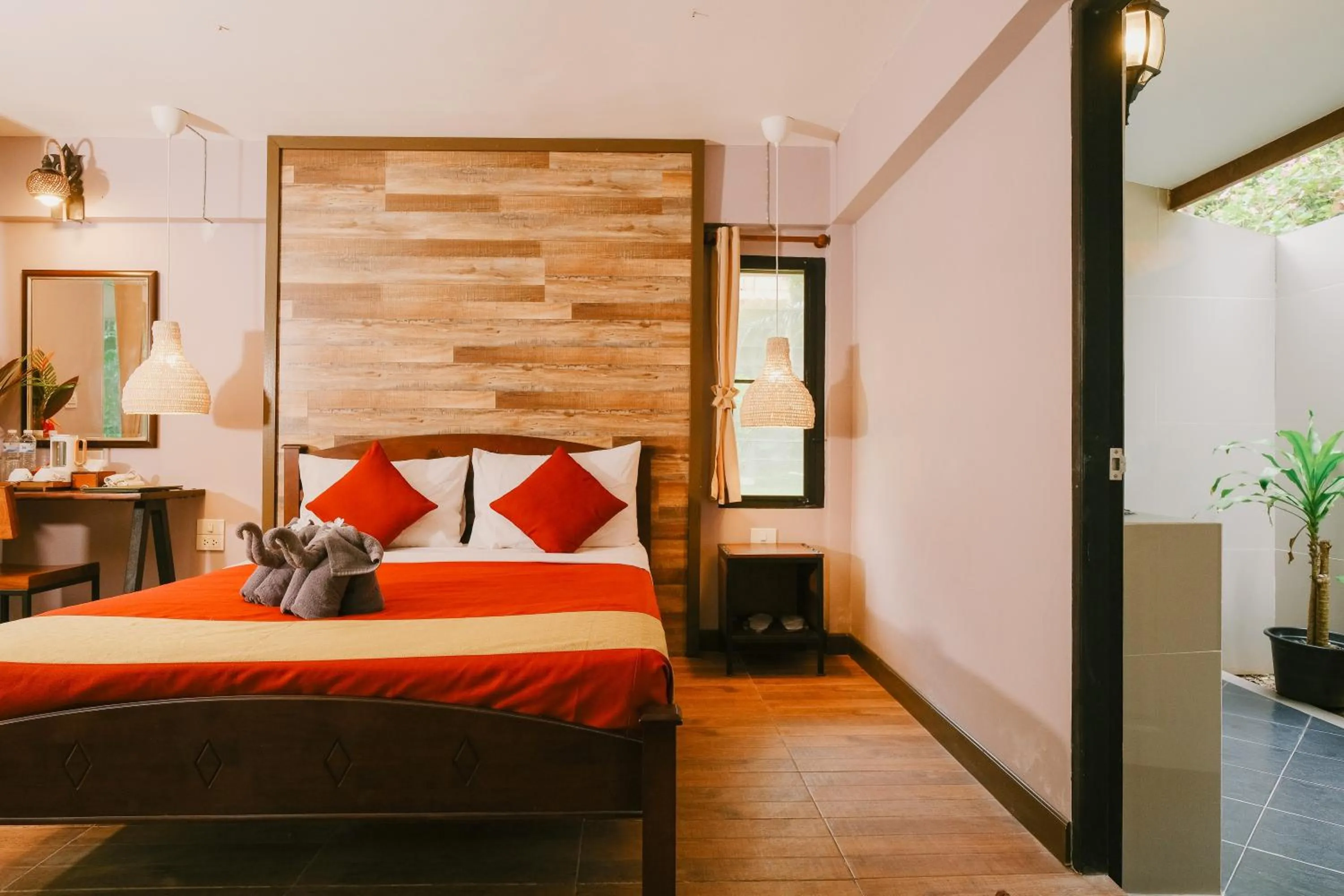 Photo of the whole room, Bed in JOY Bungalow Resort and Restaurant