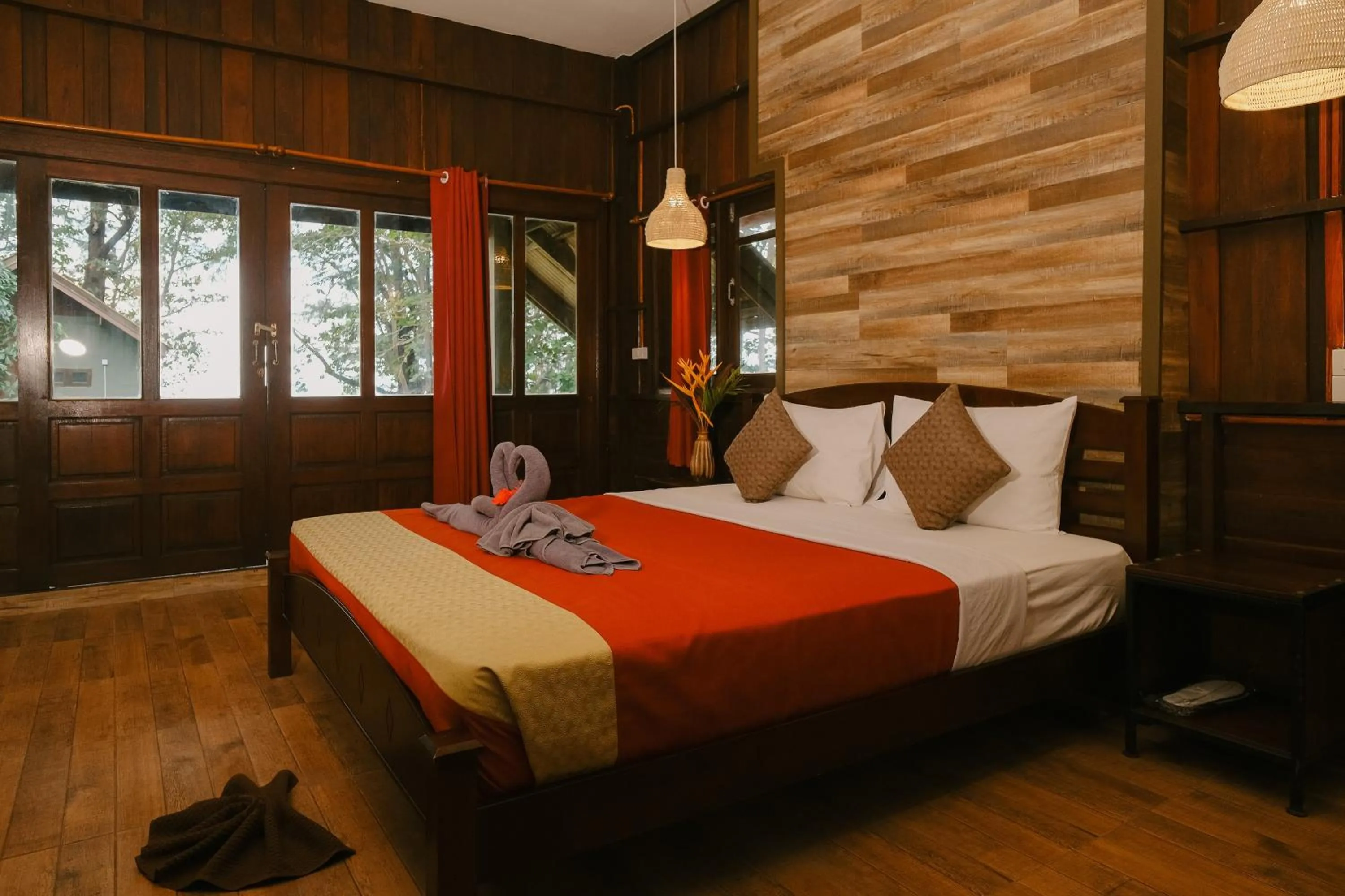 Bedroom, Bed in JOY Bungalow Resort and Restaurant