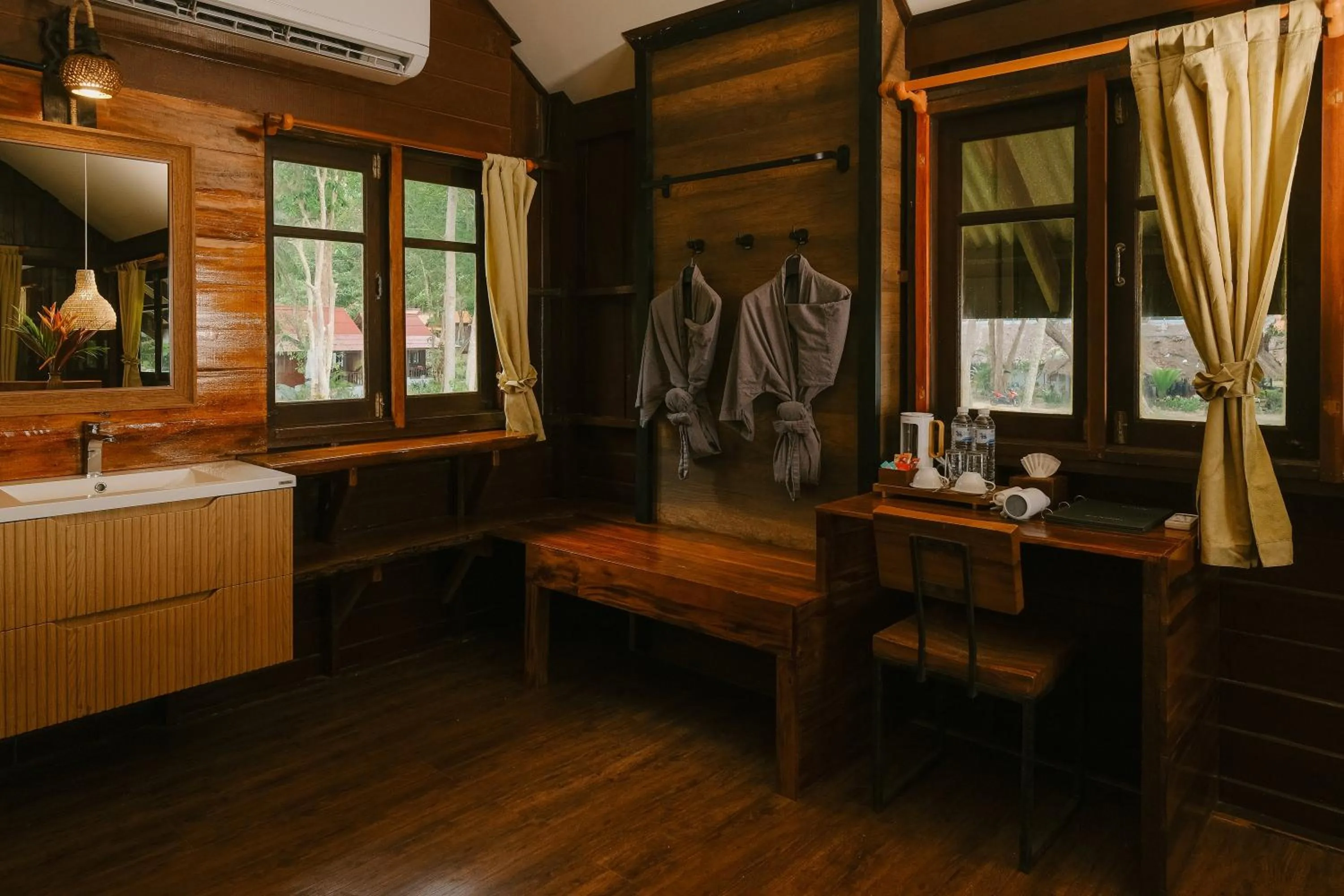 wardrobe in JOY Bungalow Resort and Restaurant