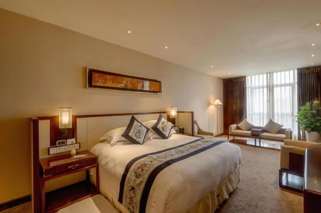 Bed in Tong Que Tai Jinling Hotel Tongling Anhui