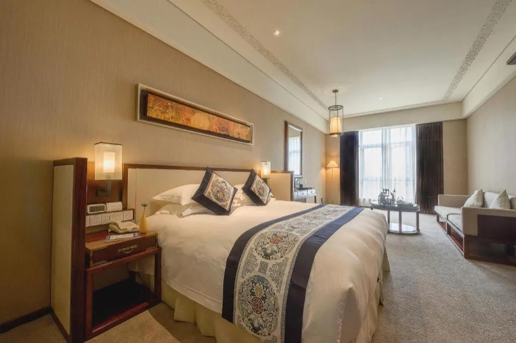 Bed in Tong Que Tai Jinling Hotel Tongling Anhui