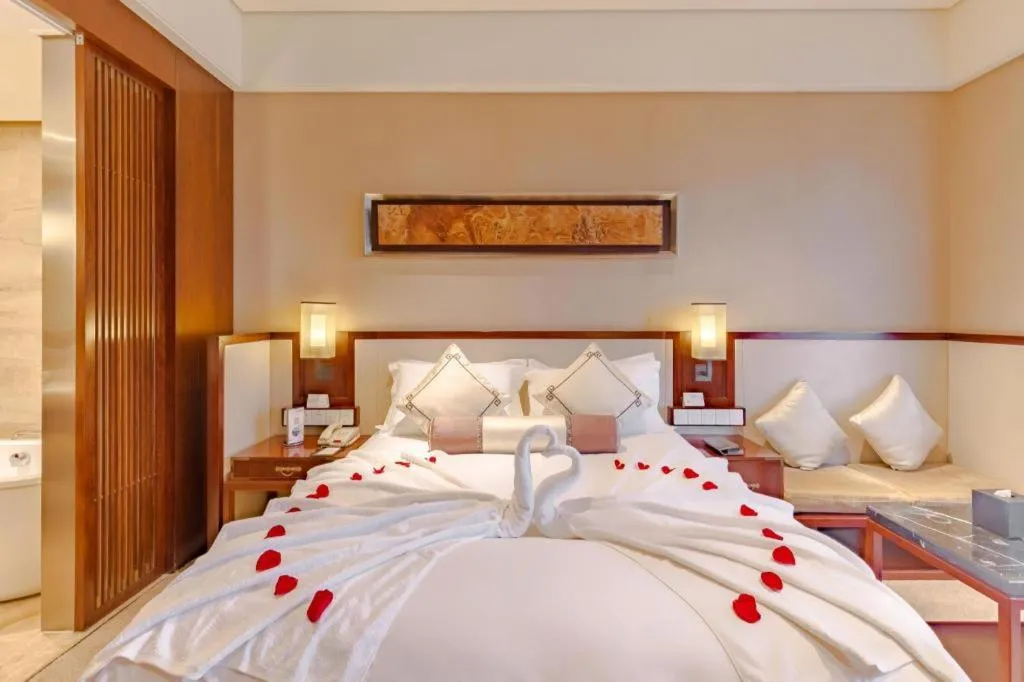 Bed in Tong Que Tai Jinling Hotel Tongling Anhui