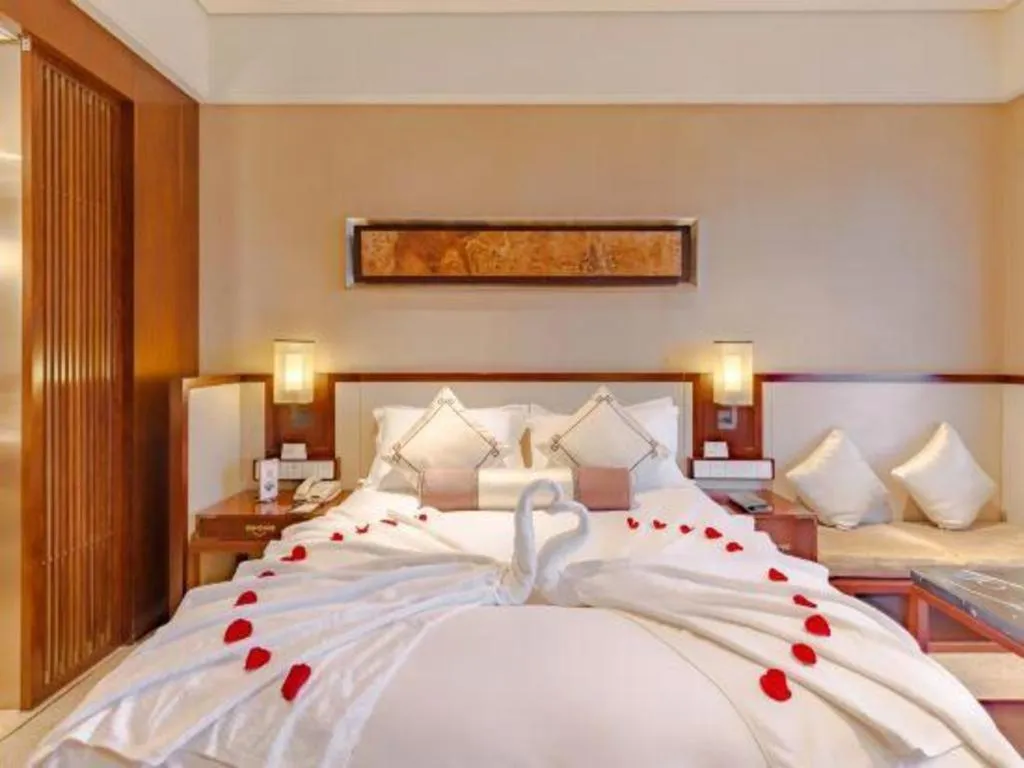 Bed in Tong Que Tai Jinling Hotel Tongling Anhui