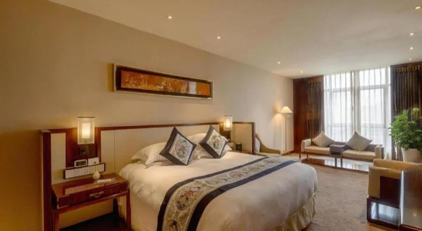 Bed in Tong Que Tai Jinling Hotel Tongling Anhui