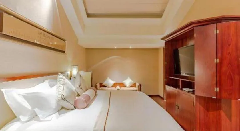 Bed in Tong Que Tai Jinling Hotel Tongling Anhui
