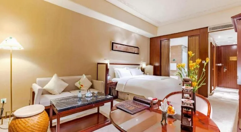 Bed in Tong Que Tai Jinling Hotel Tongling Anhui