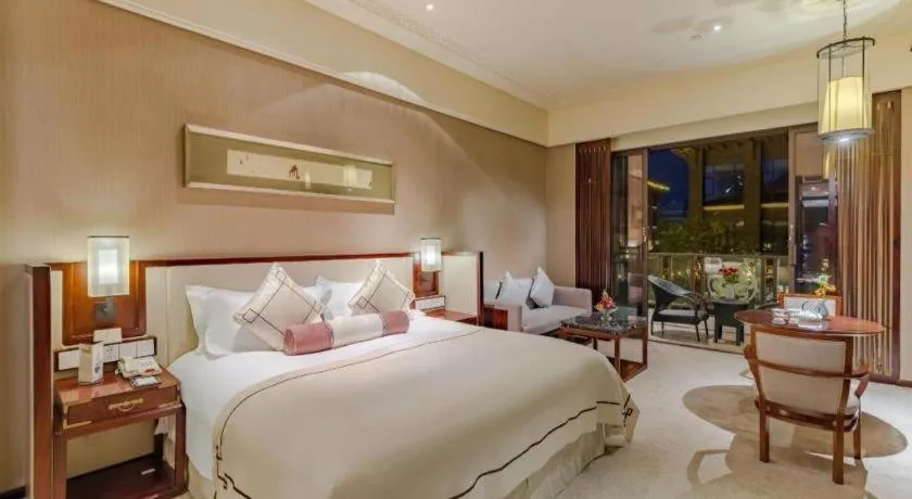 Bed in Tong Que Tai Jinling Hotel Tongling Anhui