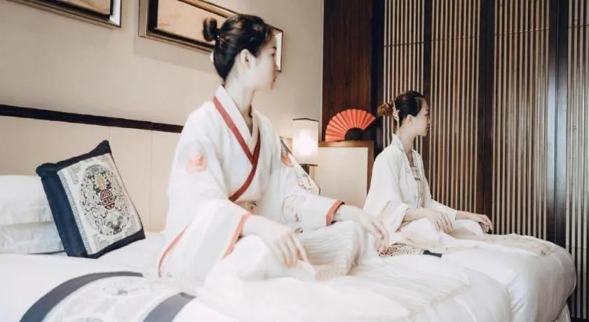 Bed in Tong Que Tai Jinling Hotel Tongling Anhui