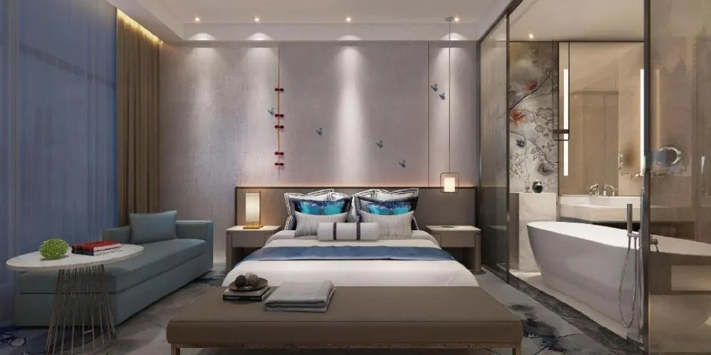 Bed in Nanjing Lakehome Hotels and Resorts