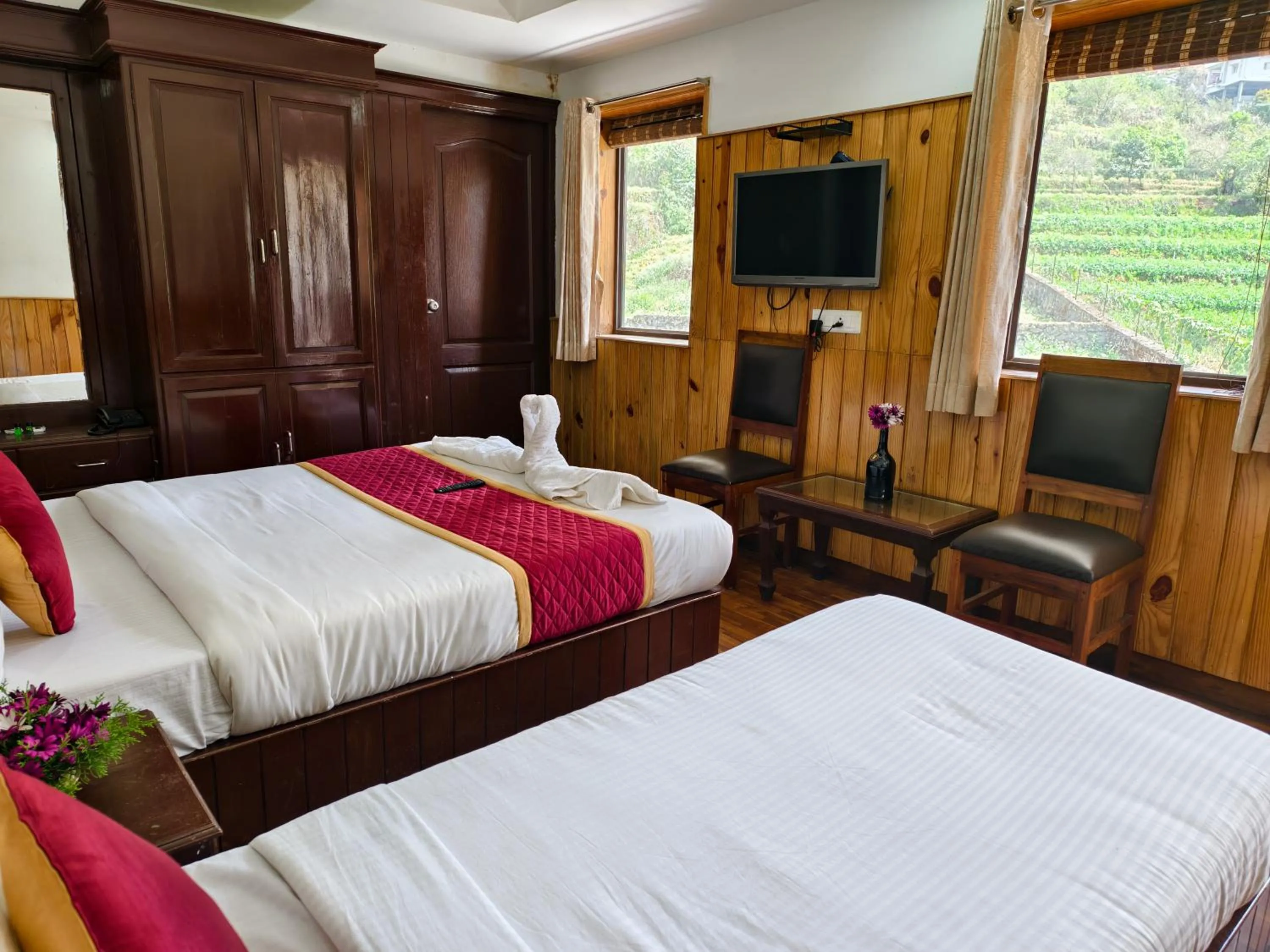 Bed in Tree Elanza, Unit of Santhi Ayurvedic Resort