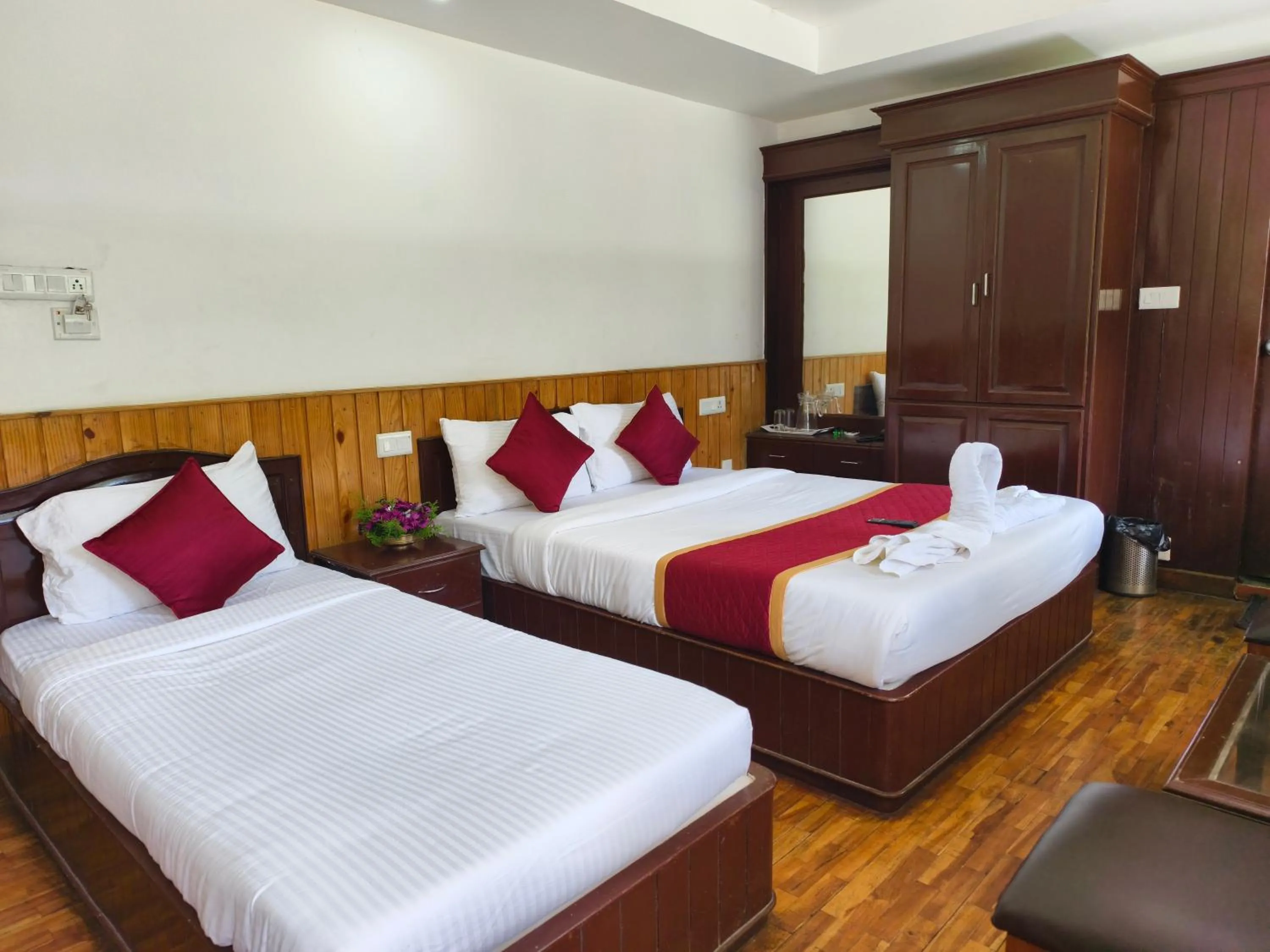 Bed in Tree Elanza, Unit of Santhi Ayurvedic Resort