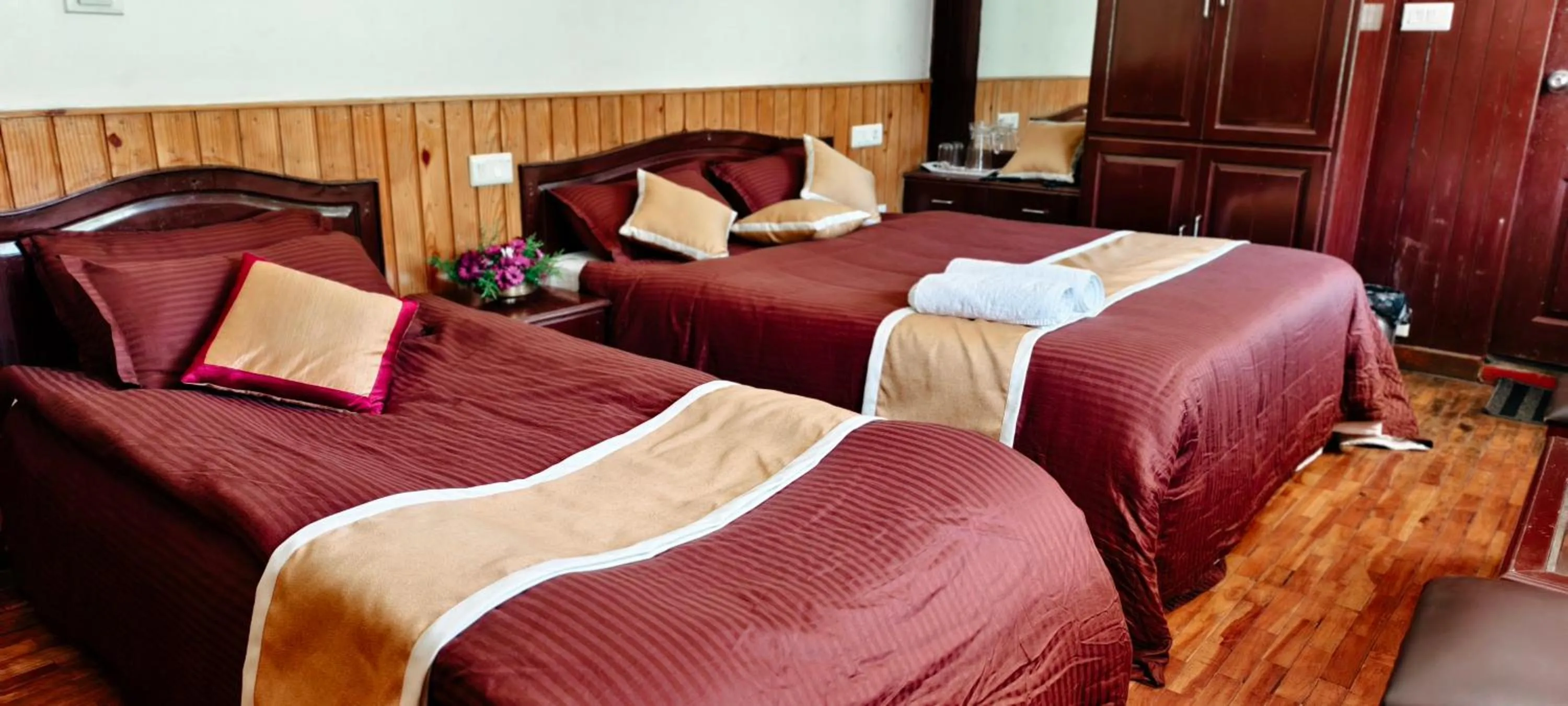 Bed in Tree Elanza, Unit of Santhi Ayurvedic Resort