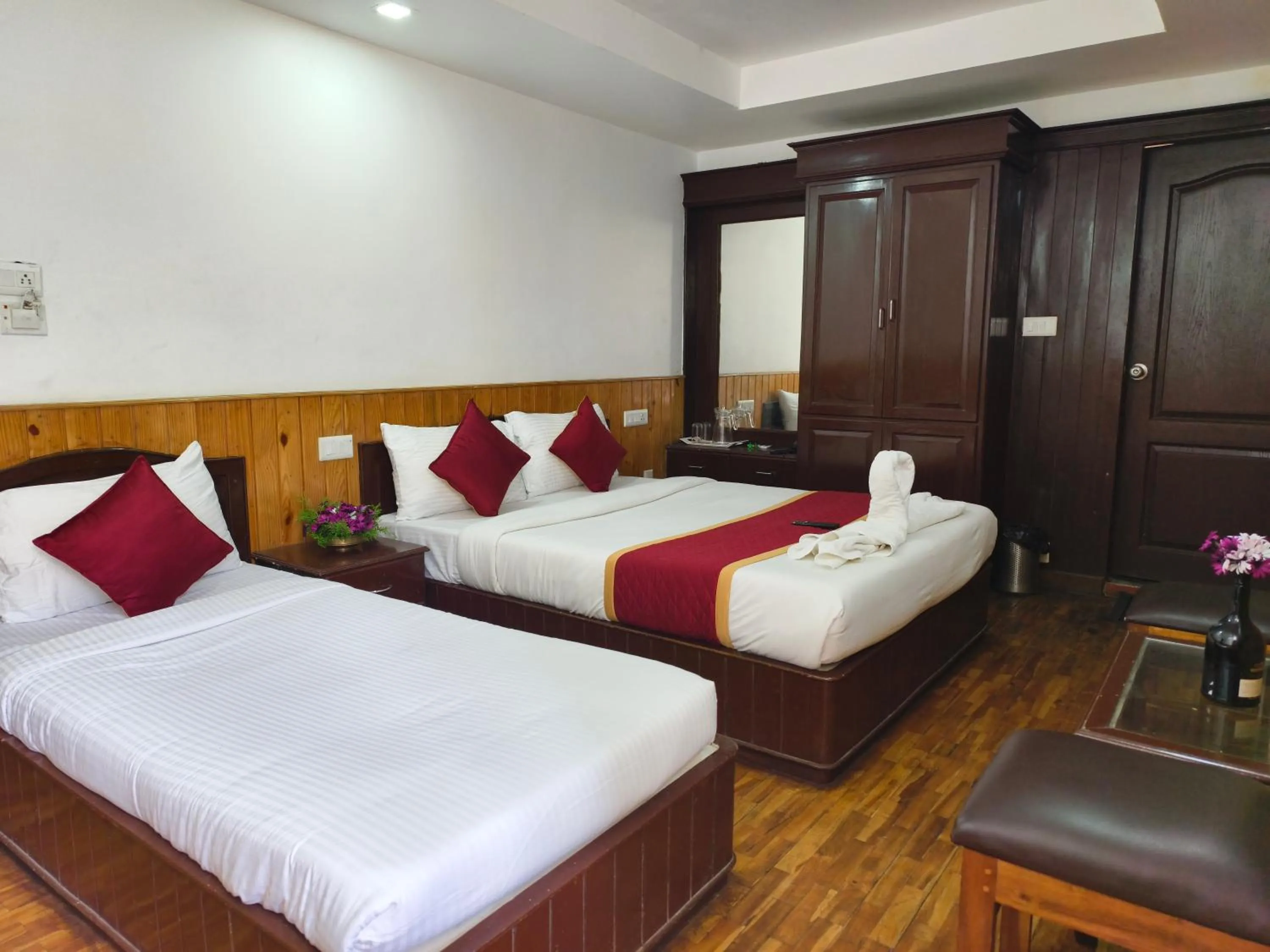 Bed in Tree Elanza, Unit of Santhi Ayurvedic Resort