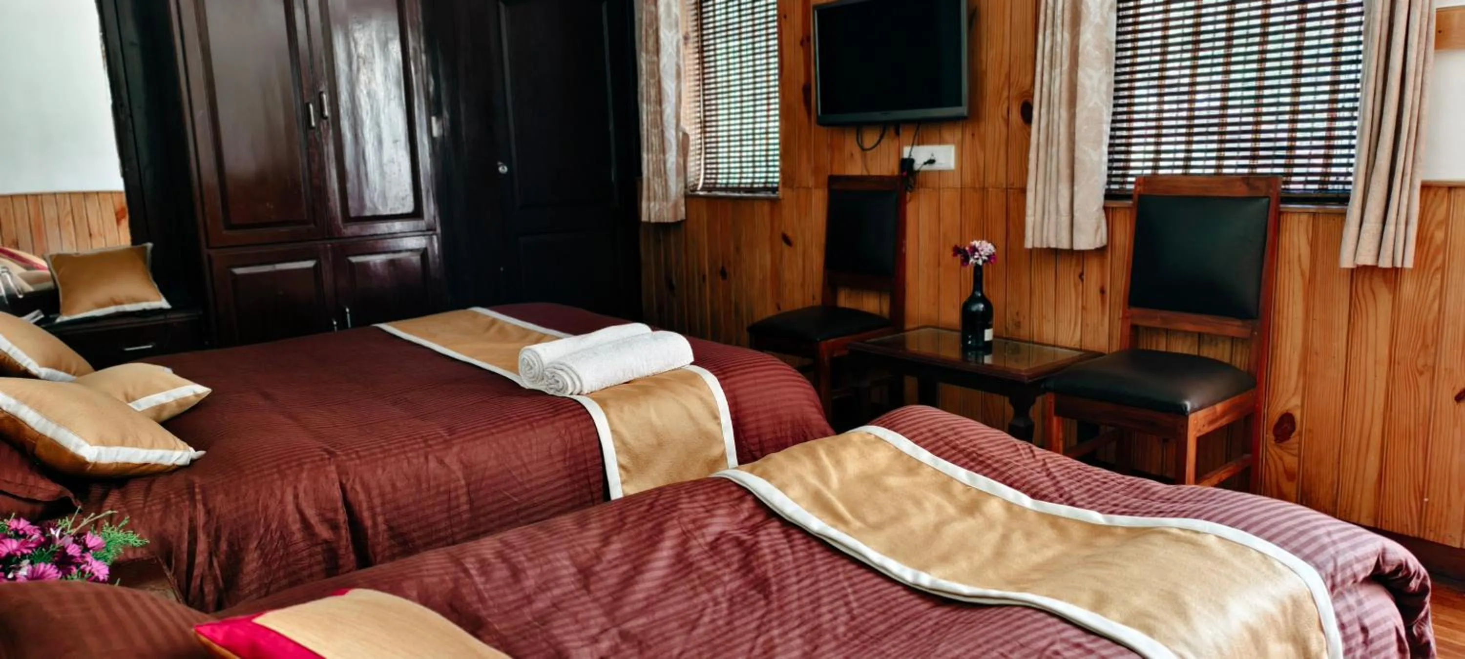 Bed in Tree Elanza, Unit of Santhi Ayurvedic Resort