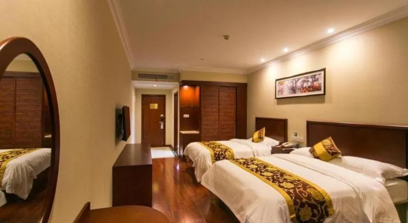 Bed in GreenTree Inn Suzhou Dongxing Road Xinye Square Express Hotel