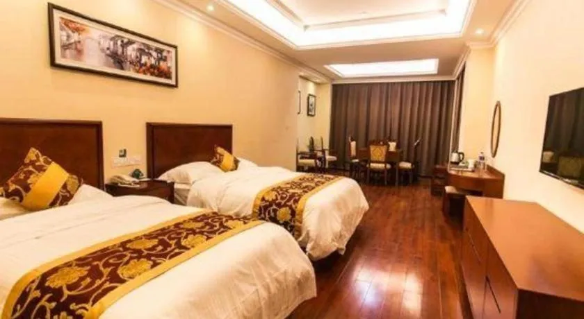 Bed in GreenTree Inn Suzhou Dongxing Road Xinye Square Express Hotel